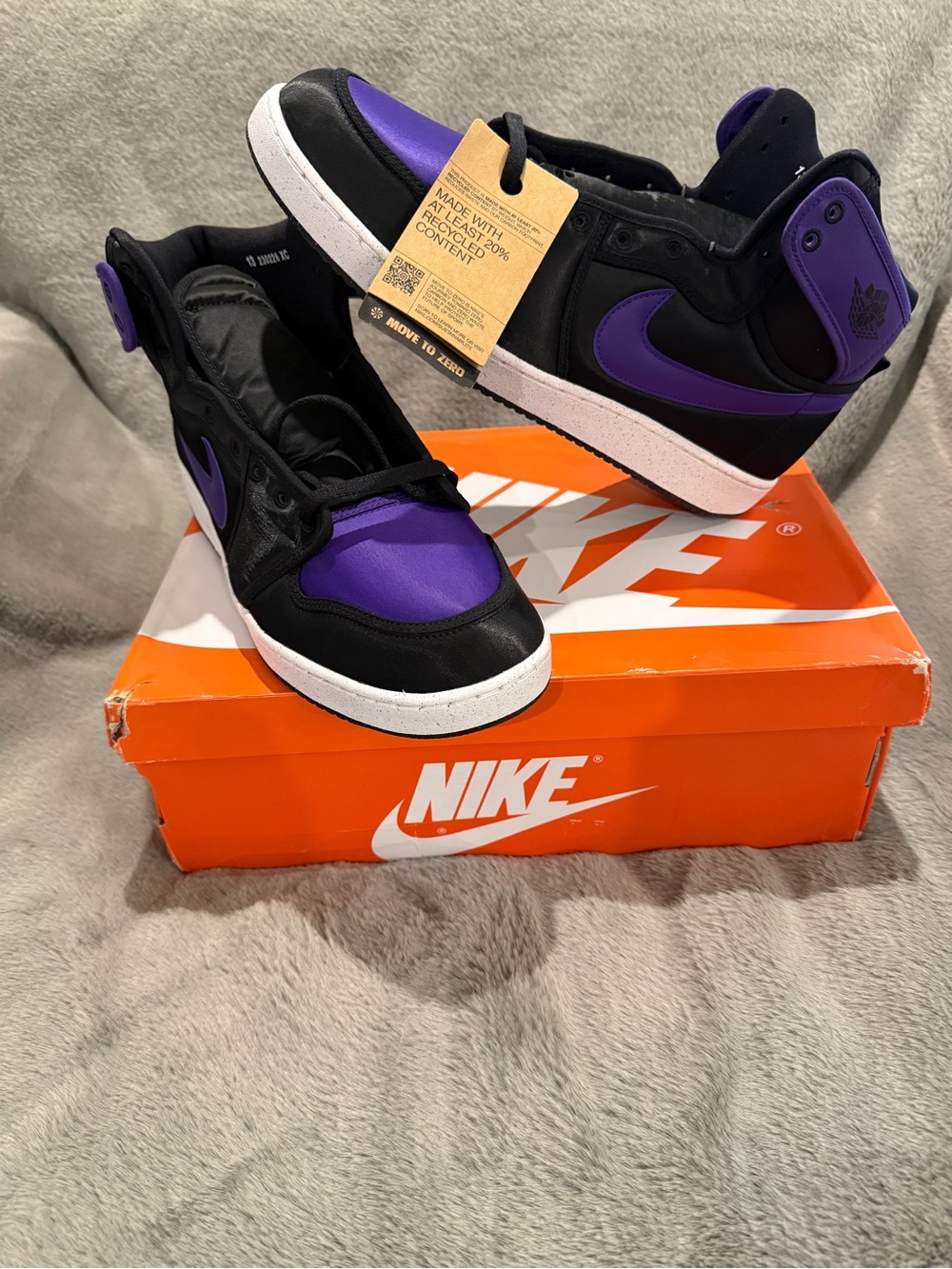 Nike Air Jordan 1 Retro AJKO Field Purple Satin Men’s 13 DO5047-005 New In Box - Picture 12 of 12
